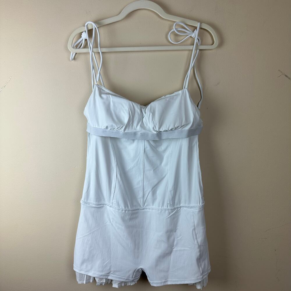 Halara Tennis Dress Womens Large White Pleated Active NWT Sport Golf Pickleball - Picture 5 of 11